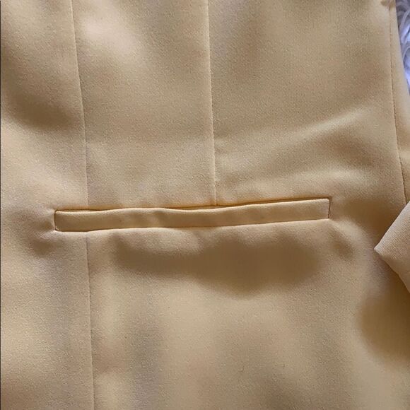 Vintage Metrostyle Women’s Yellow 2-Piece Jacket Skirt Matching Suit Set Size 12 - Picture 6 of 16